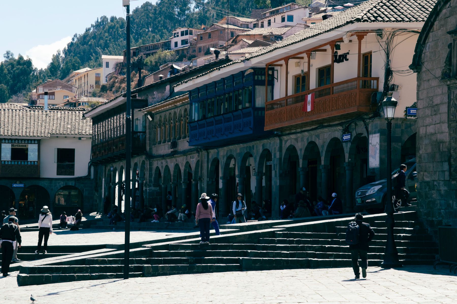 Calle y arquitectura tradicional de Cusco, Perú
